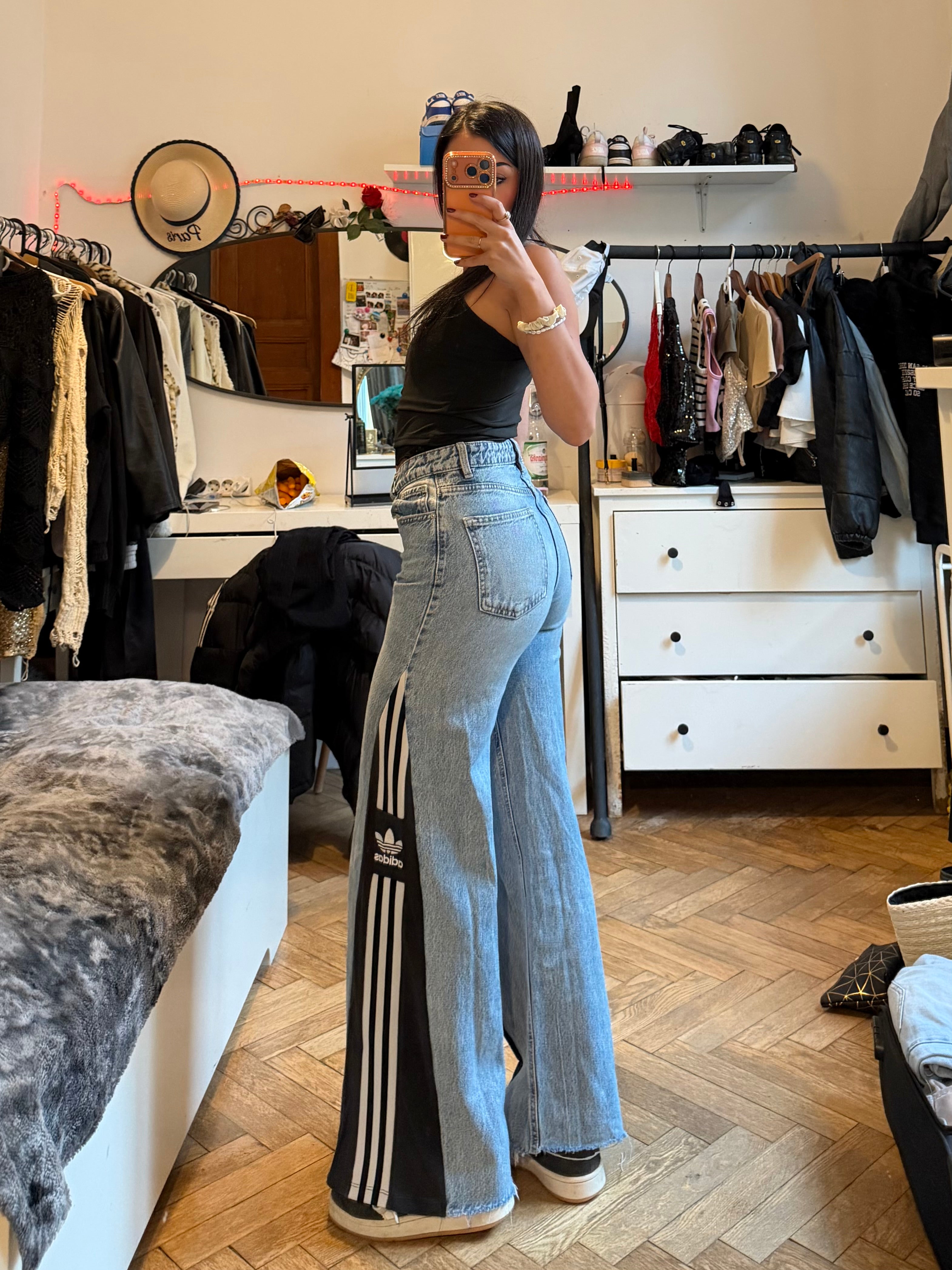 Wide Leg Custom Jeans – One of a Kind – Size 34/32