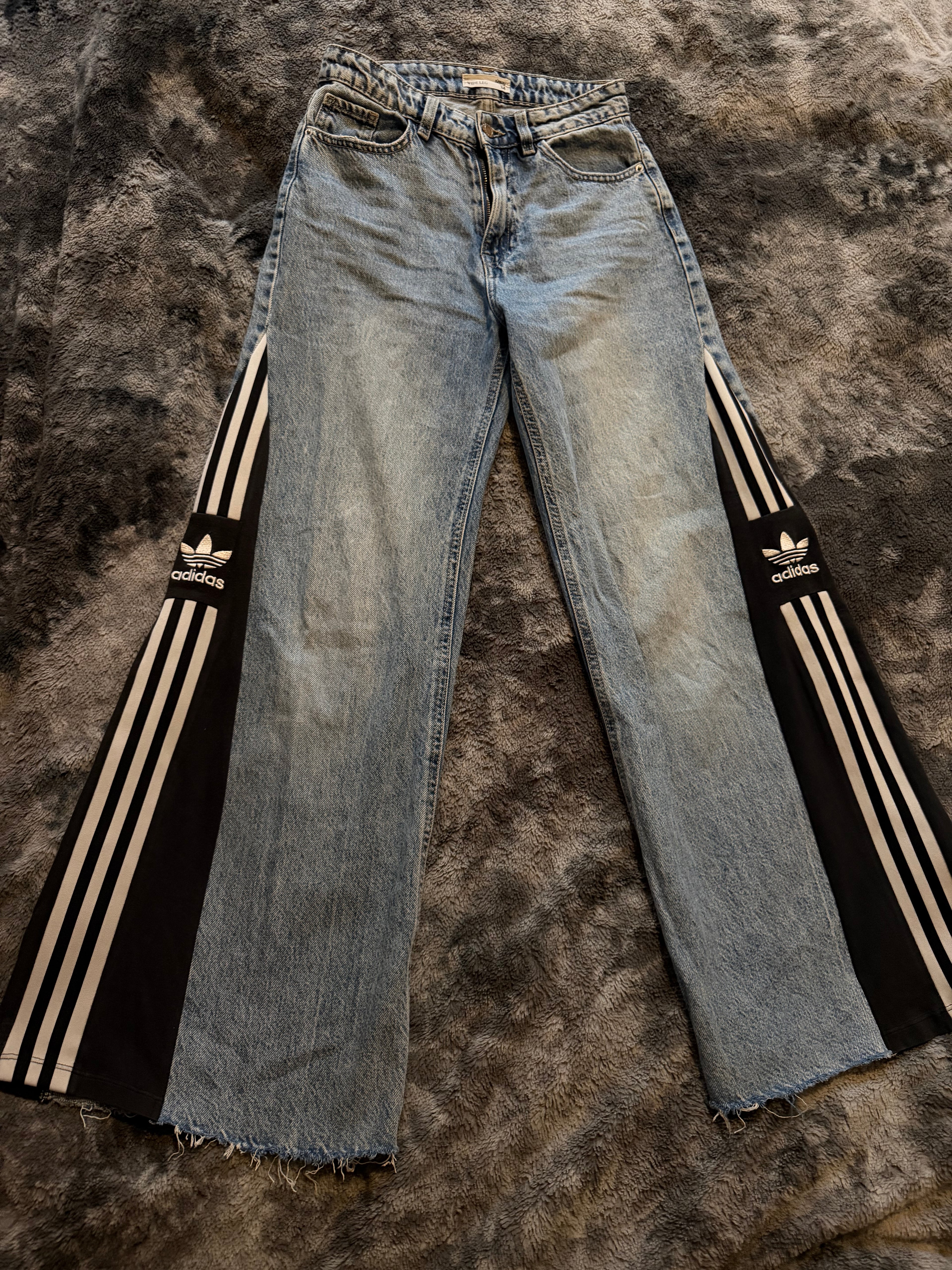 Wide Leg Custom Jeans – One of a Kind – Size 34/32