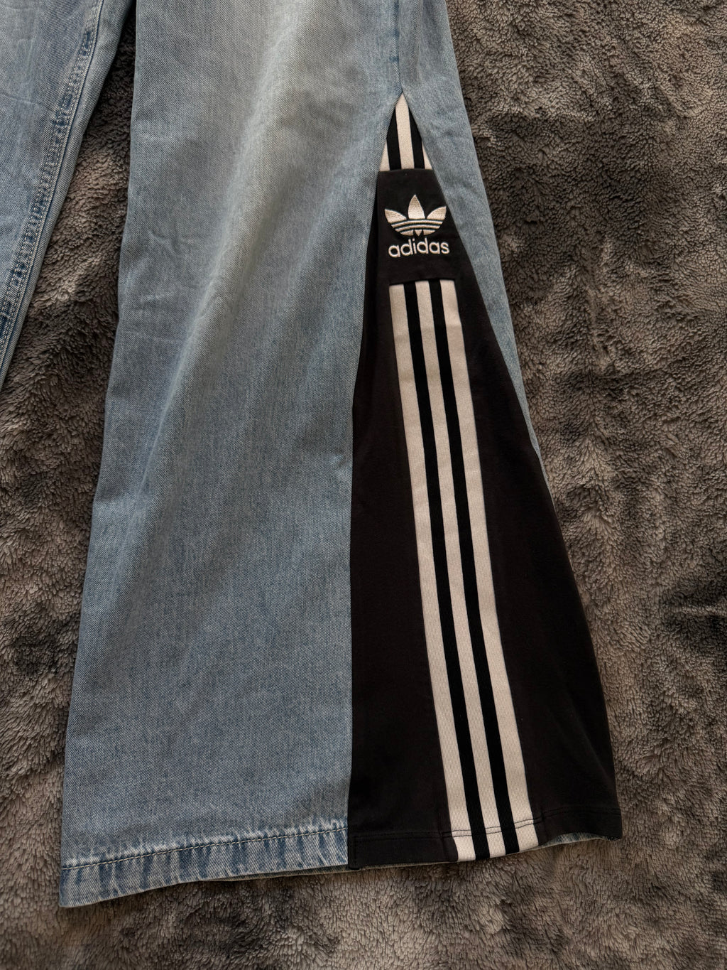 Custom flared jeans