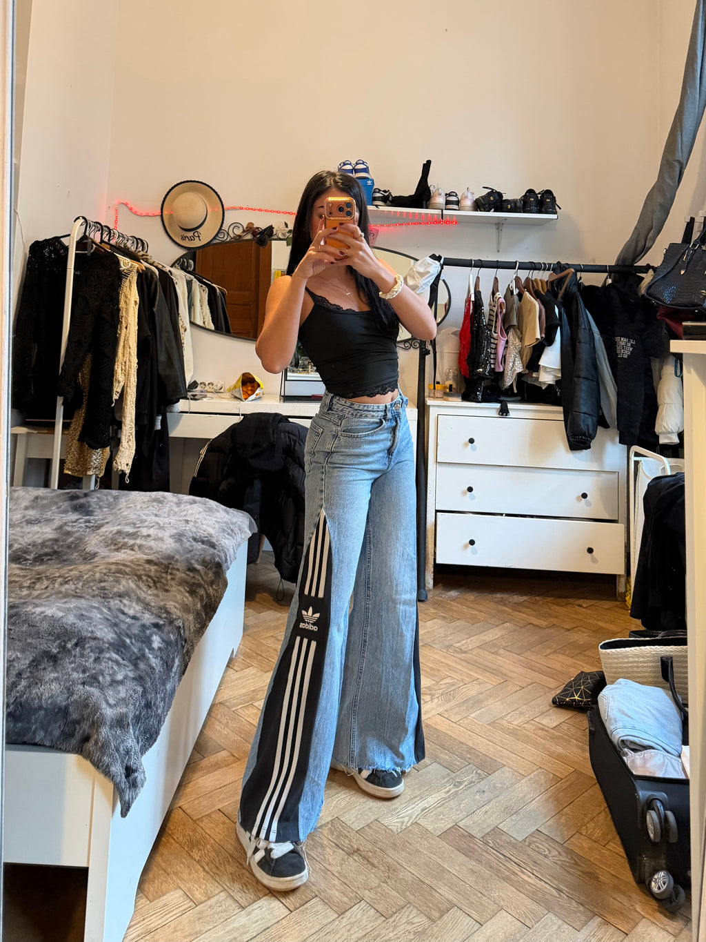 Wide Leg Custom Jeans – One of a Kind – Size 34/32