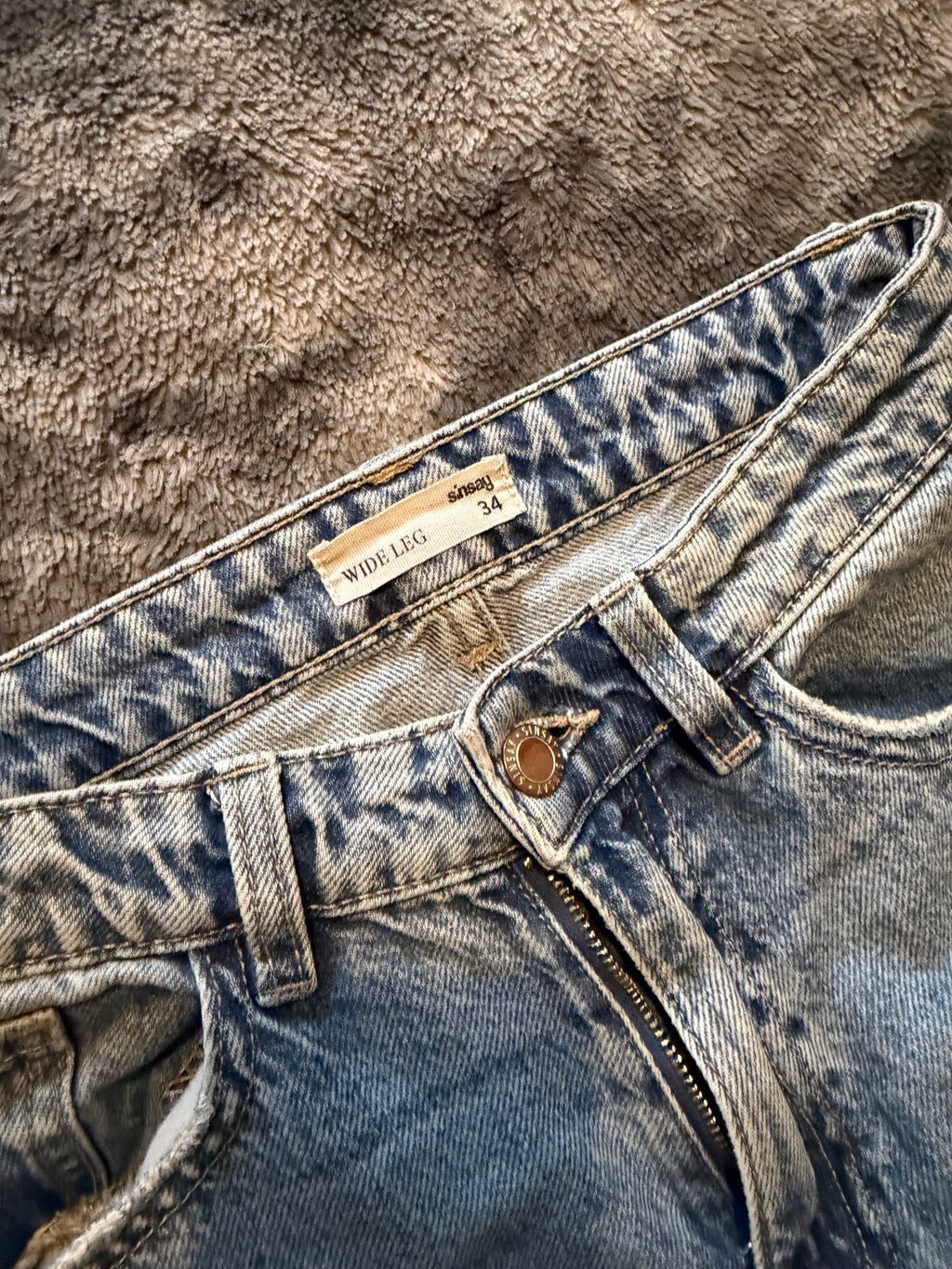 Wide Leg Custom Jeans – One of a Kind – Size 34/32