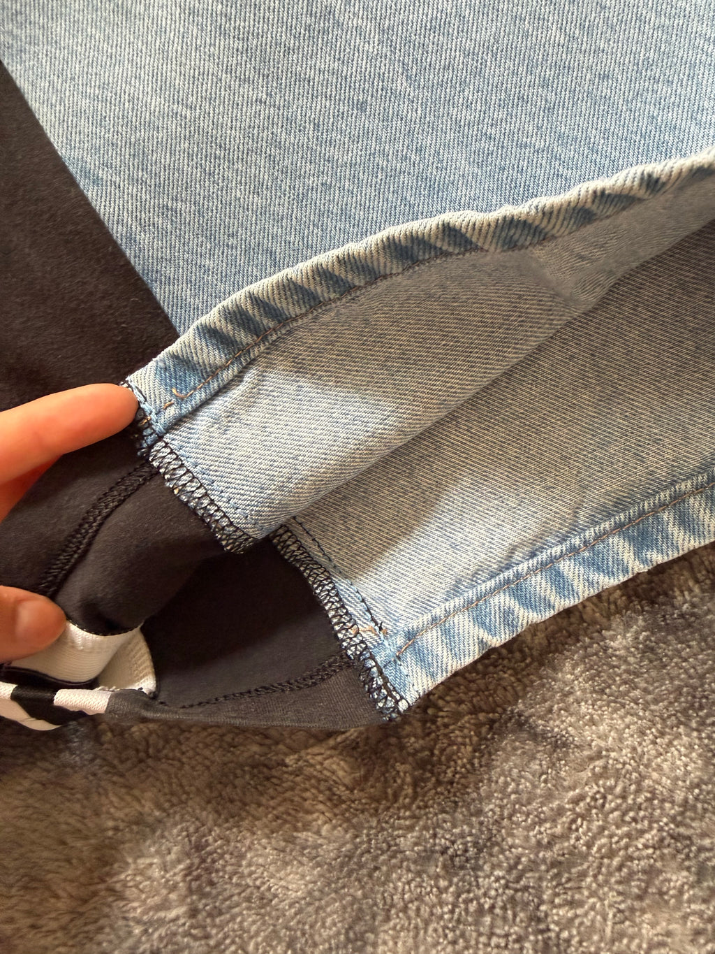 🖤 Custom Three-Stripes Jeans – One of a Kind – Size M/L