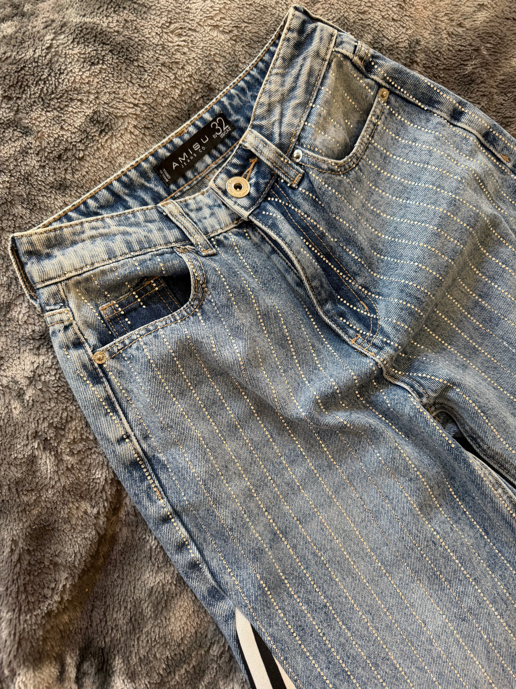3-Stripes Diamond Jeans – Size XXS/XS