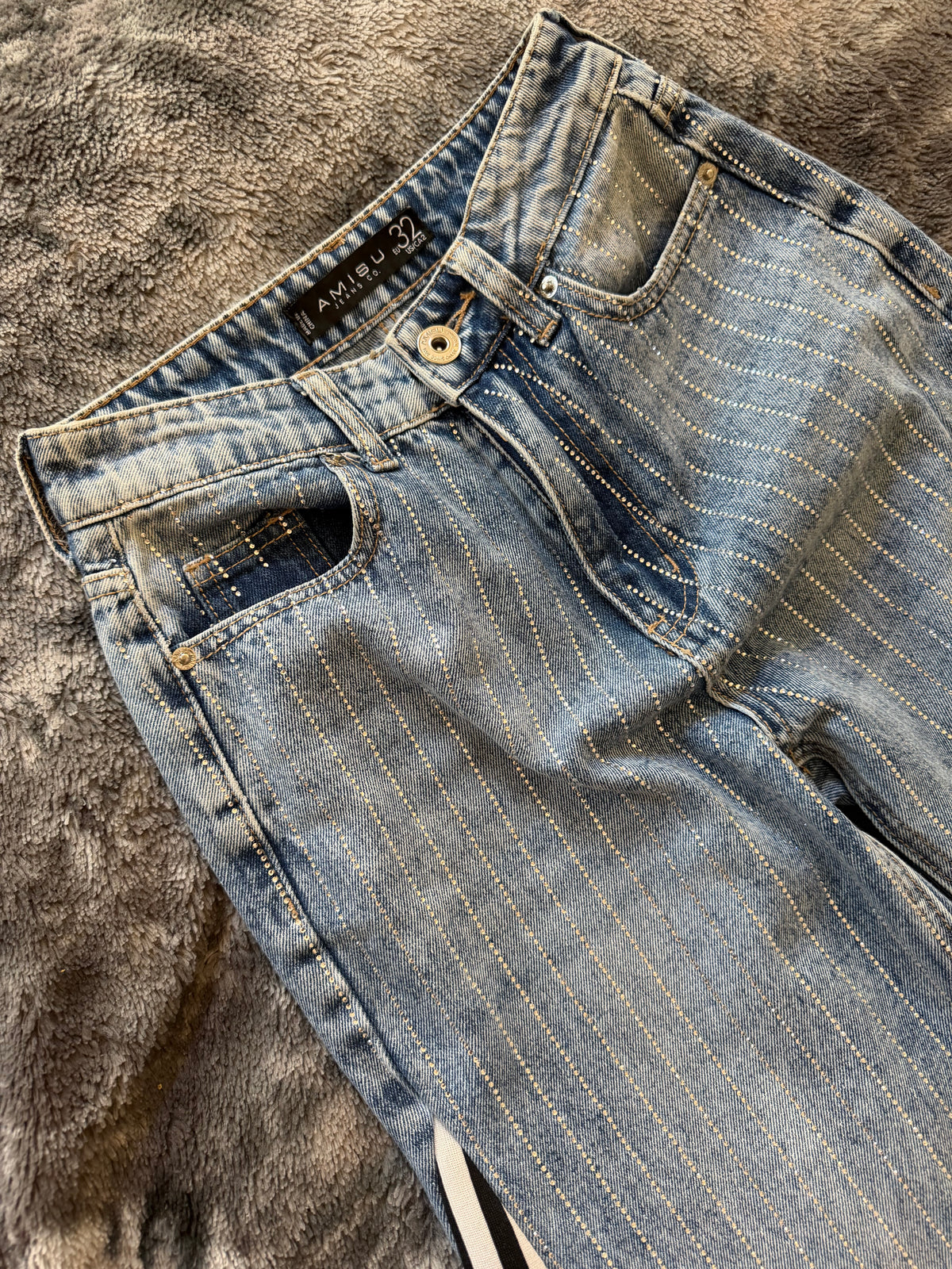 3-Stripes Diamond Jeans – Size XXS/XS