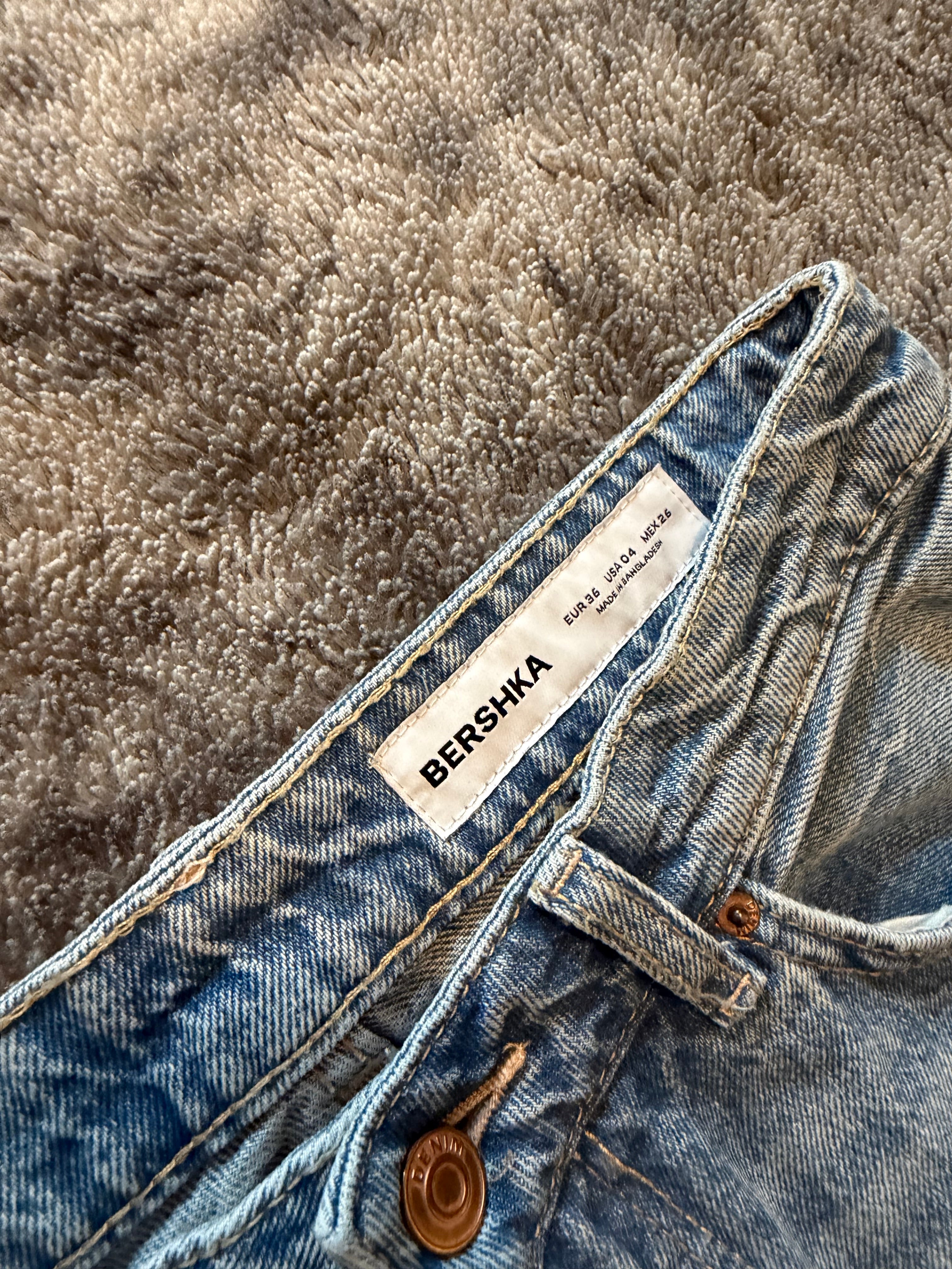 💙 Custom Flared Jeans with Three Stripes – One of a Kind – Size XS/S