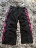 Custom Baggy Jeans with Pink Stripes – One of a Kind – Size M/L