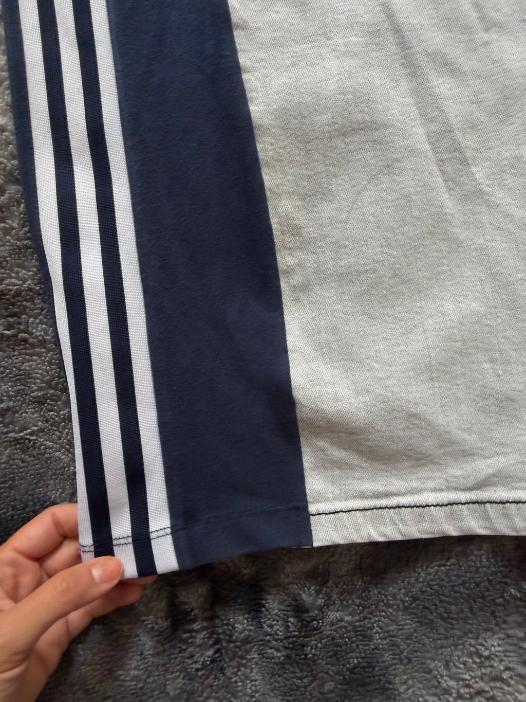 💙 Custom Light Wash Jeans with Blue Bell Bottoms and Three Stripes – One of a Kind – Size L/XL