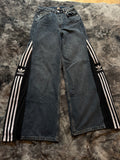 Custom Flared Jeans 3 Stripes – One of a Kind – Size S