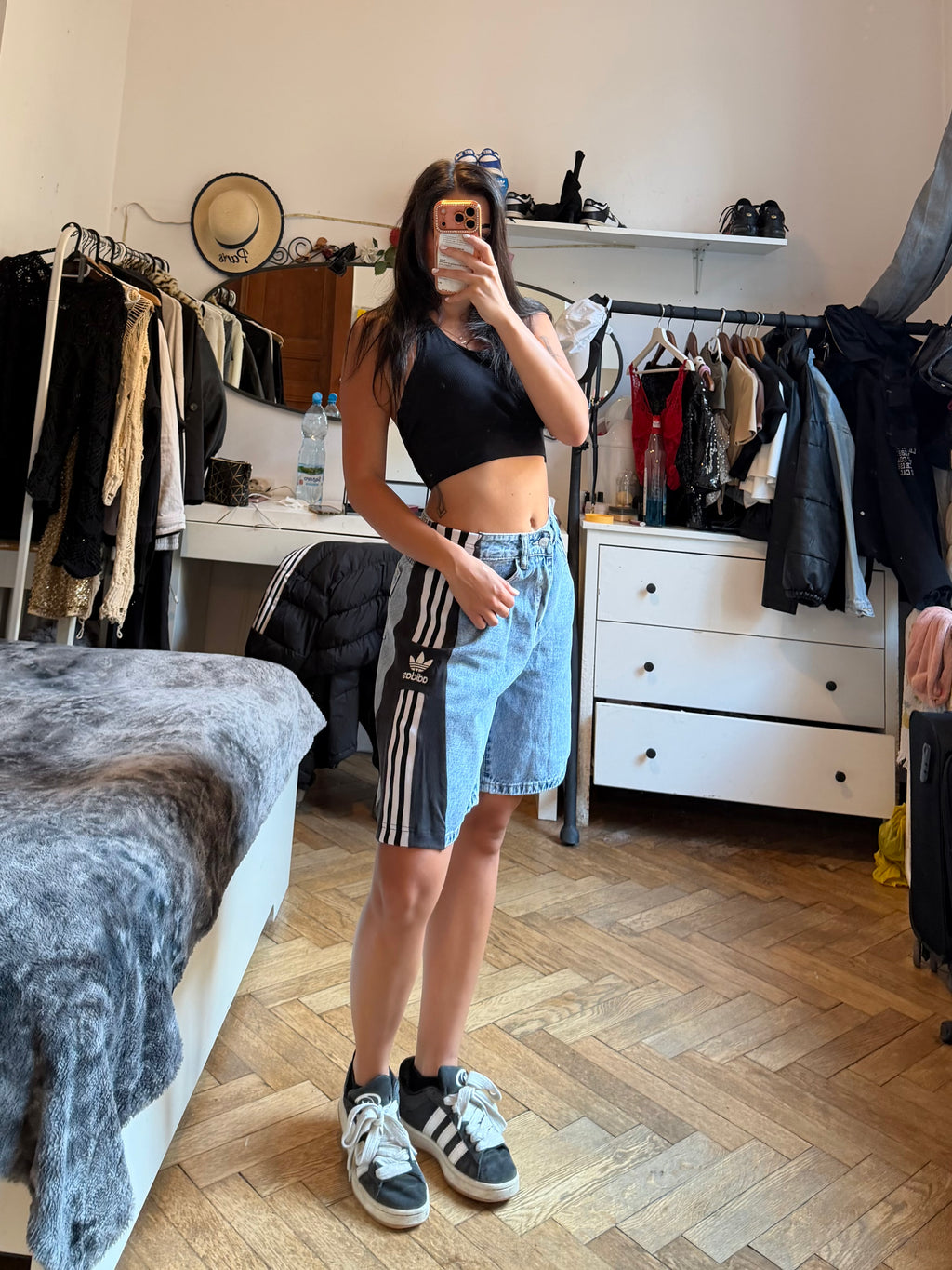 Custom Denim Shorts – One of a Kind – Size XS/S