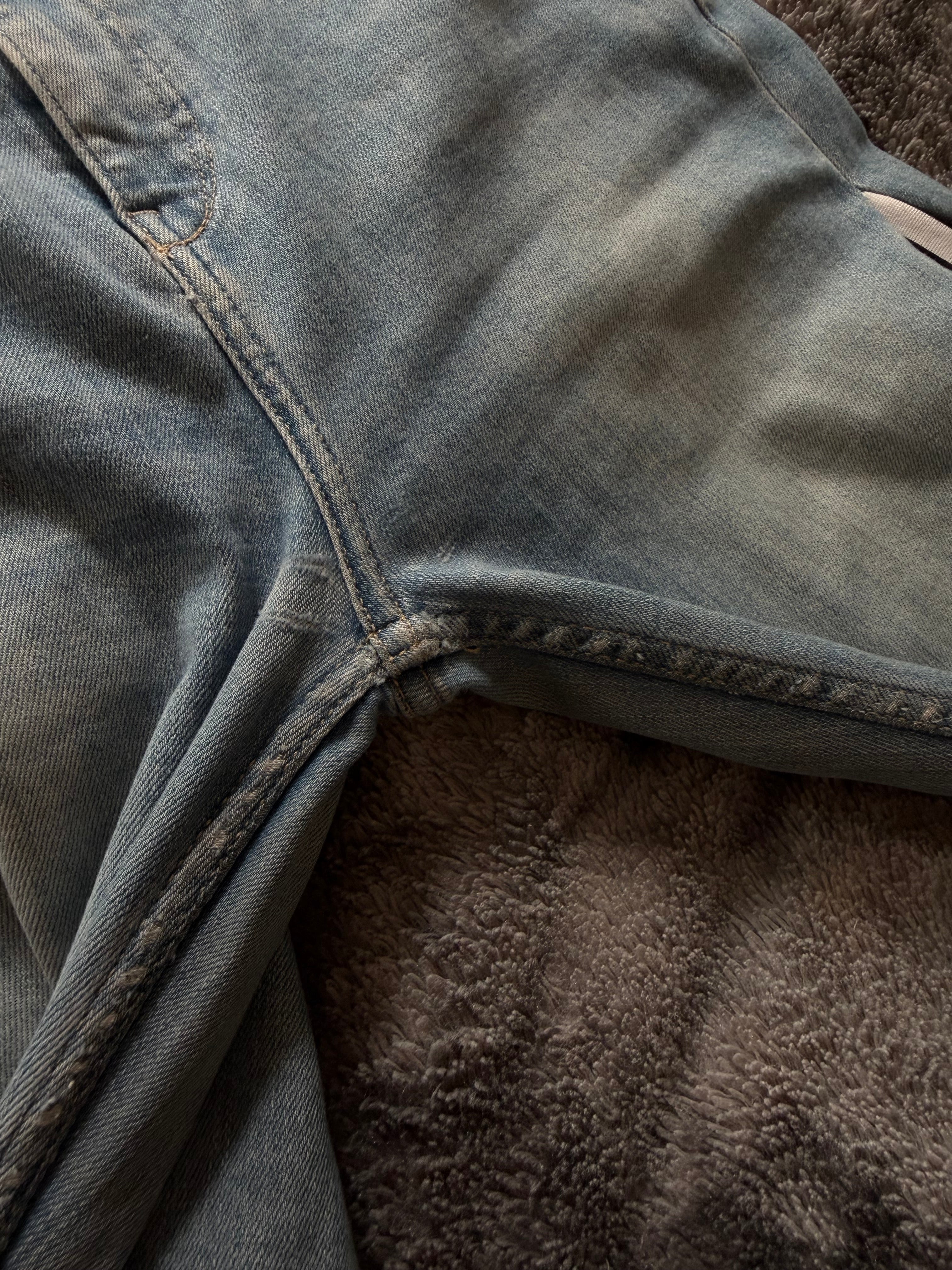 💙 Custom Three-Stripe Booty Shaping Jeans for Petite Girls – One of a Kind – Size XS/S