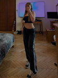 Black Diamond Three Stripes Wide-Leg Pants – Size M/S 💎